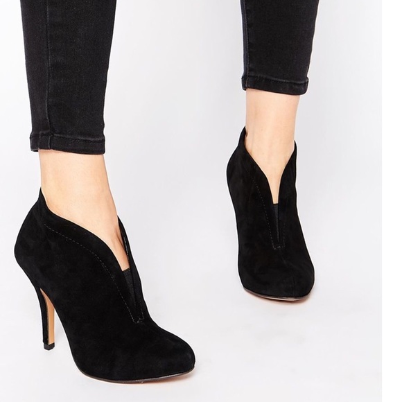 Aldo Shoes - Aldo Black Leather Heeled Booties